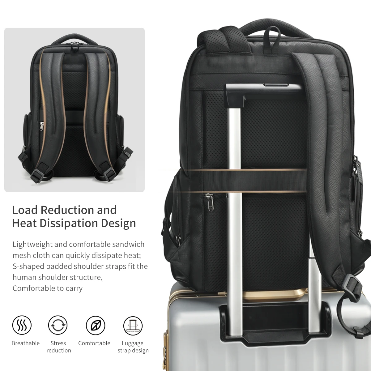 Premium Oxford Unisex Waterproof 15.6-inch Laptop Backpack with Lifetime Zipper Warranty - Image 5