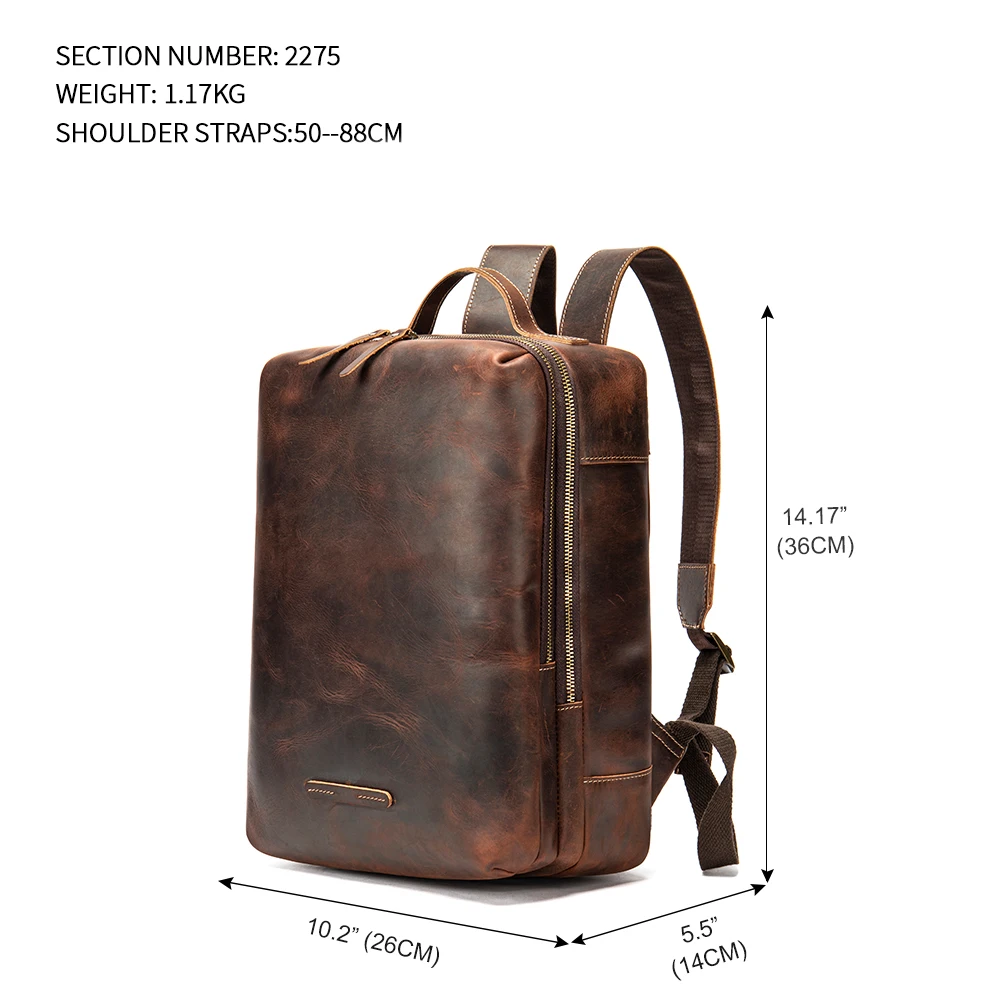 Roll-top backpack with multiple compartments optimized for urban commuting