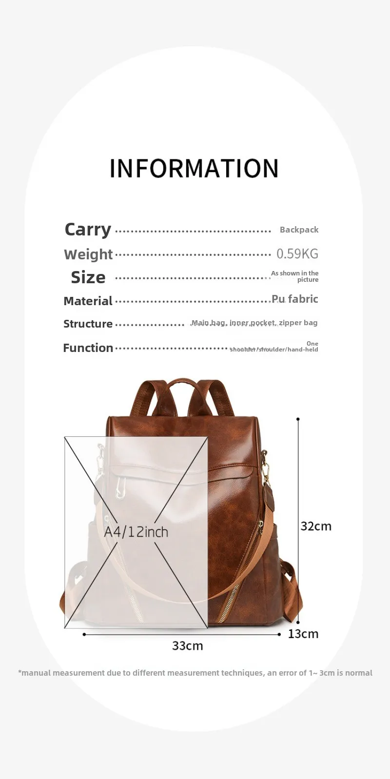 Stylish mini leather backpack with premium design for everyday professional and casual use