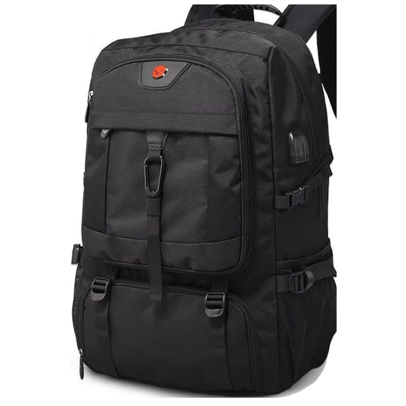 Strategic packing zones for optimal weight distribution in a travel backpack