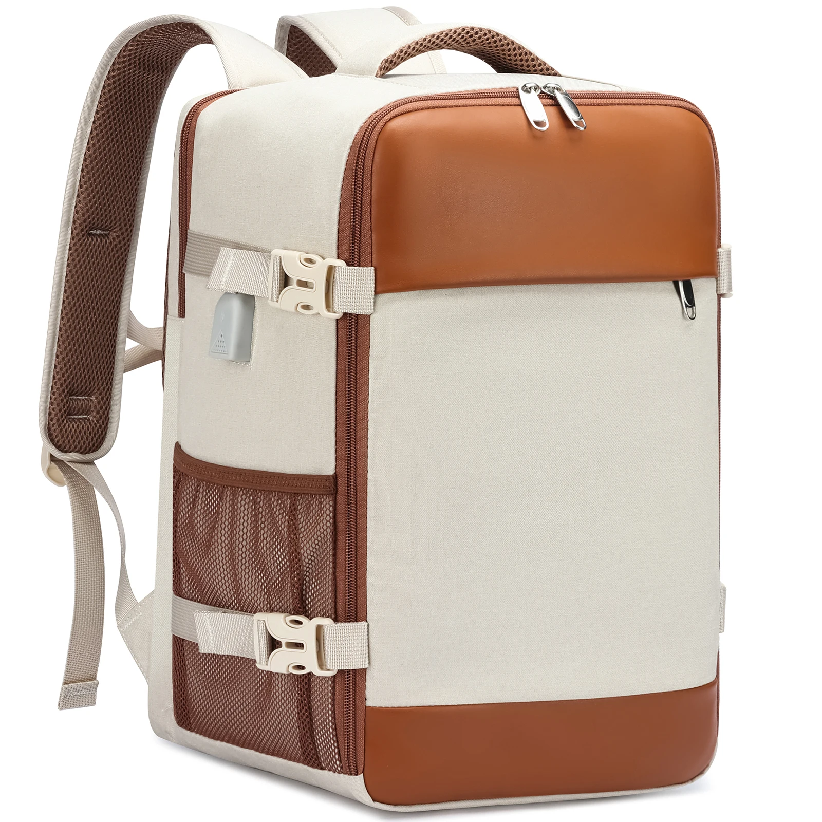 Multi-compartment interior design optimized for tech devices with padded laptop sleeve and cable management