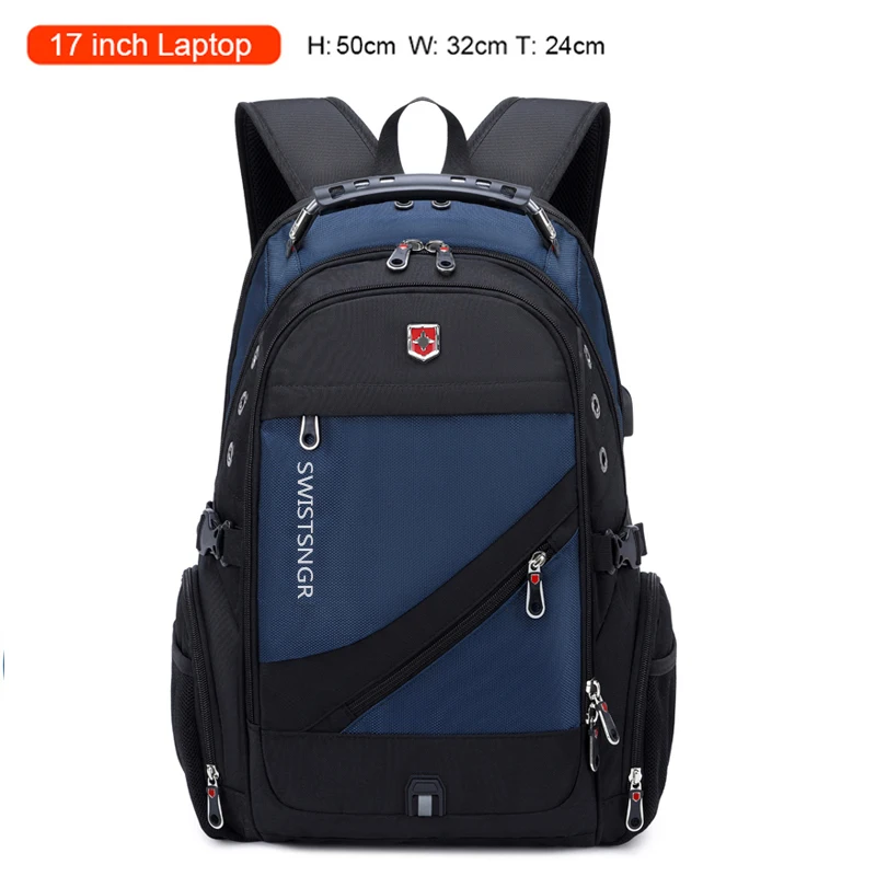 Premium Waterproof Oxford 17-20 Inch Laptop Backpack with USB Charging Port for Travel and Business - Image 7