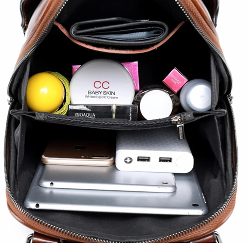 Convertible backpack being worn as a shoulder bag