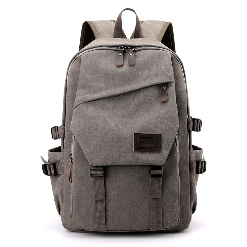 Classic Canvas Unisex Travel Backpack with Adjustable Straps and Multiple Compartments - Image 10