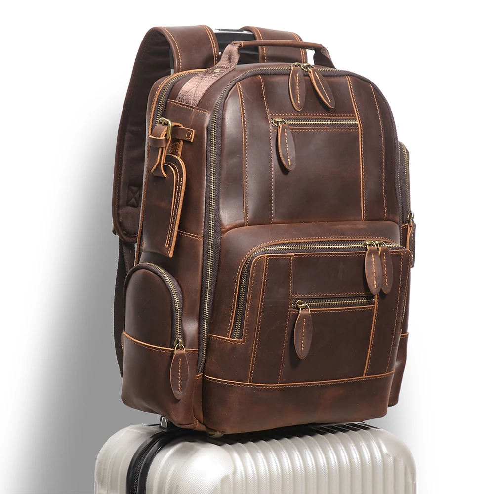Protecting leather backpacks during travel requires special care