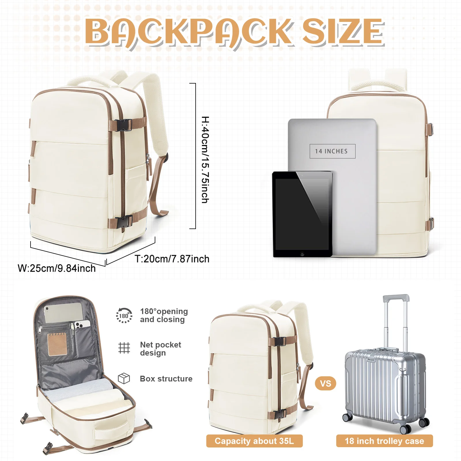 Tech-friendly mini backpack with dedicated compartments for digital essentials