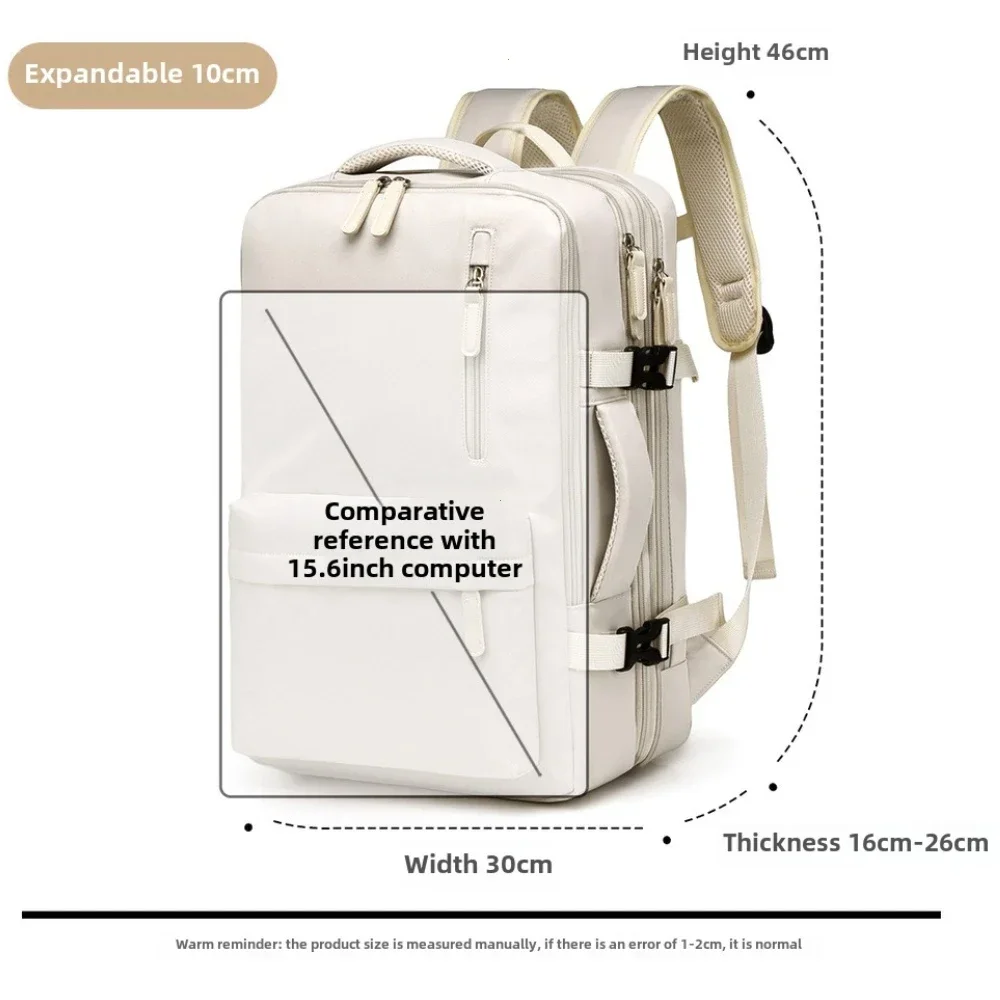 Compact 40x30x20cm Oxford Travel Backpack with Laptop Compartment for Airplane Cabin Luggage - Image 6