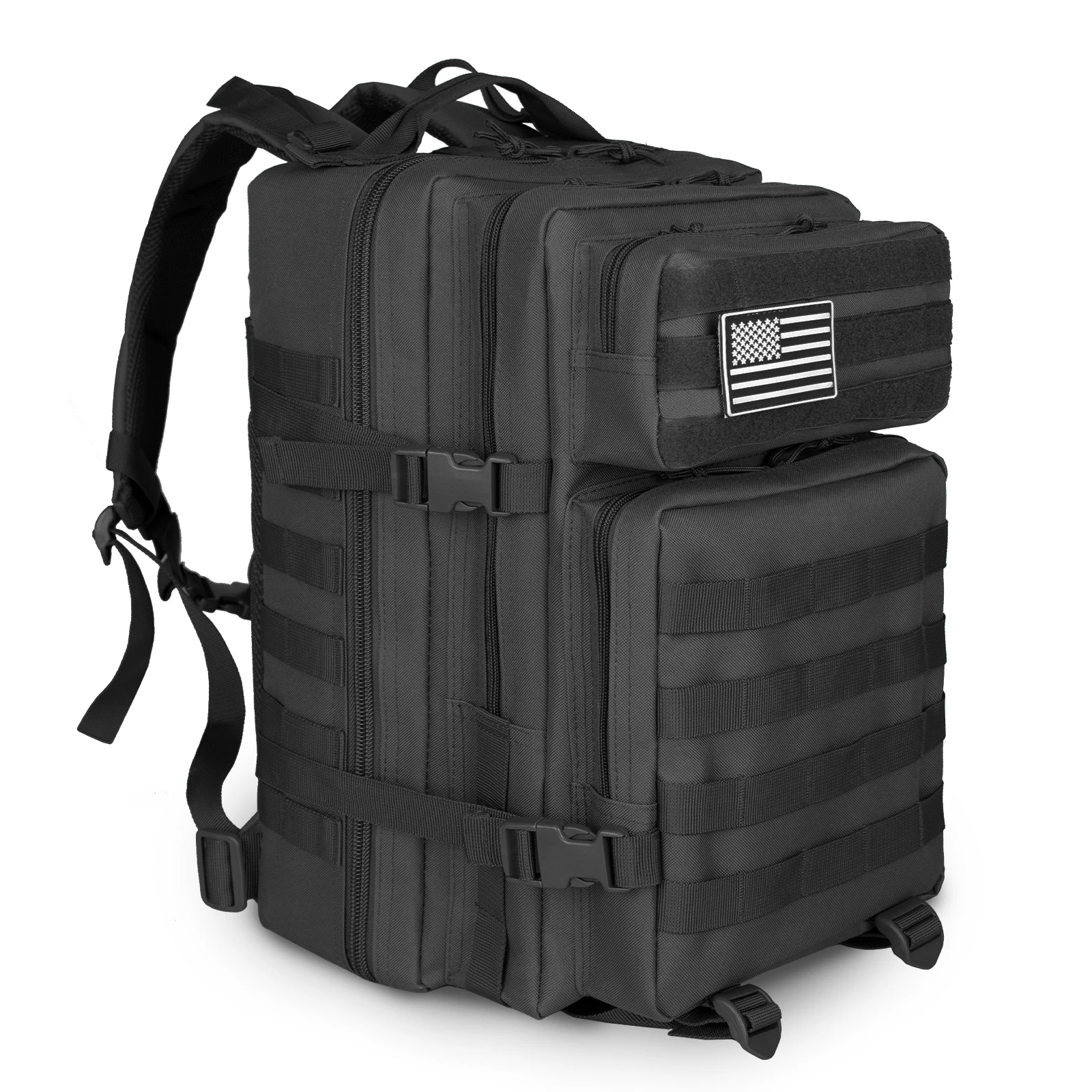 Military-Grade 45L Tactical Backpack with MOLLE System for Hiking, Camping, and Outdoor Adventures