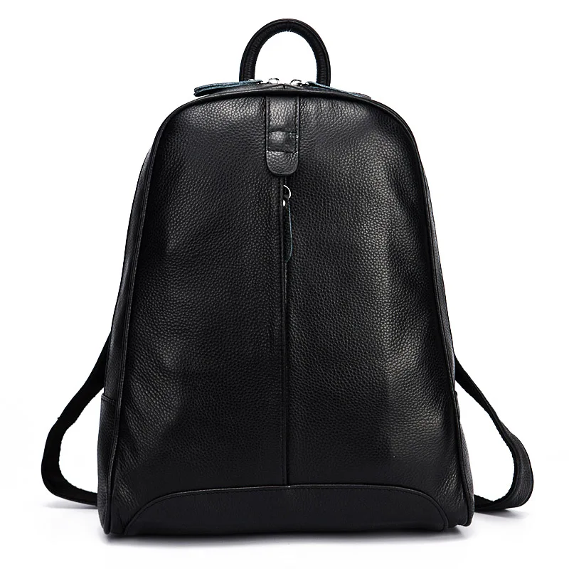 Premium Genuine Cow Leather Women's Fashion Backpack with Multiple Compartments for Travel and School - Image 8