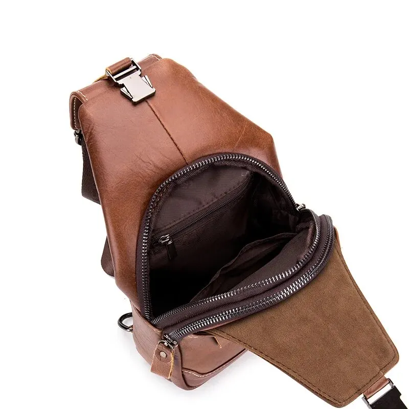 Leather backpack organization accessories for managing cables, keys and small items