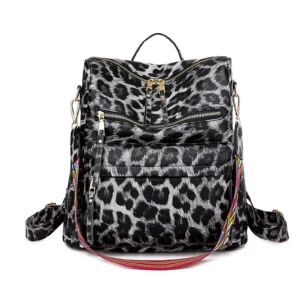 Premium Vintage Brown Leather Women's Convertible Backpack Purse for Travel and Everyday Use
