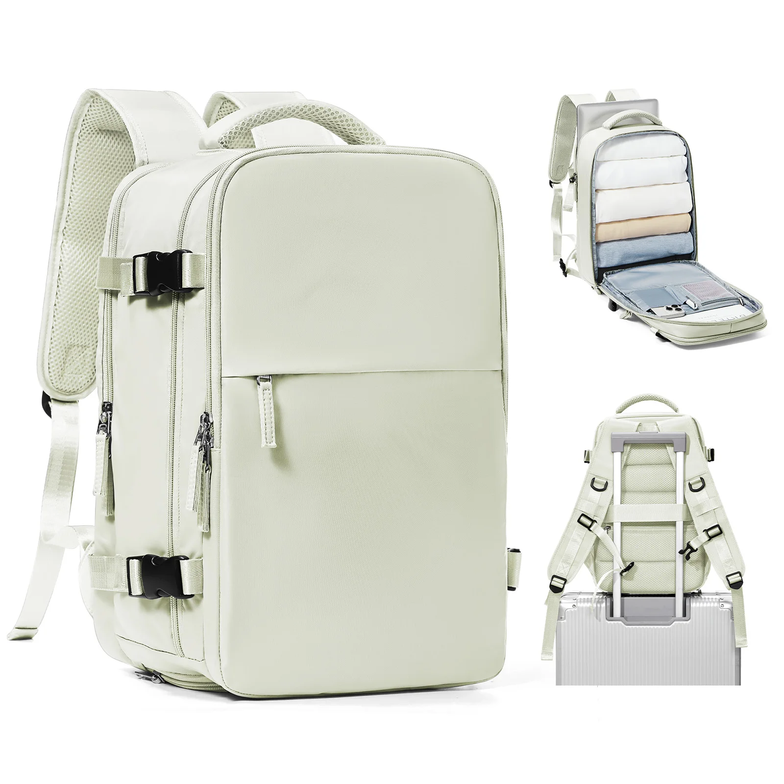 Premium Nylon Travel Backpack with Laptop Compartment for College, Work and Air Travel - Image 10
