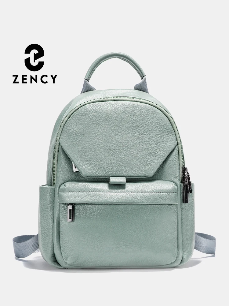 Premium Soft Genuine Leather Women's Backpack Purse with Anti-theft Protection and Multiple Compartments